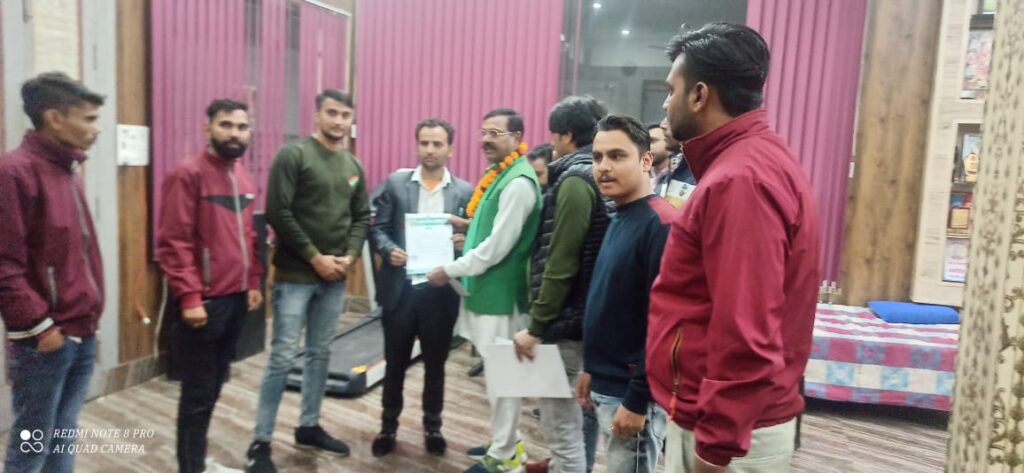 भारतीय किसान यूनियन राष्ट्रीय अध्यक्ष श्री विकास सिंह सैनी जी ने अनुज कुमार जी को दी बड़ी जिम्मेदारी