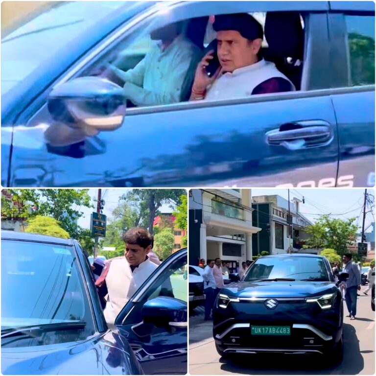 ईंधन संरक्षण एवं हरित गतिशीलता (Green Mobility) के संकल्प के साथ कैबिनेट मंत्री श्री प्रदीप बत्रा ने क्षेत्र भ्रमण हेतु किया इलेक्ट्रिक वाहन का उपयोग।