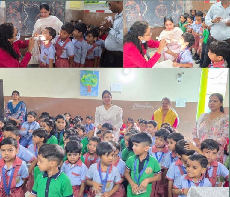 स्कूली बच्चों को दांतों की सुरक्षा व रखरखाव के लिए किया जागरूक,वरिष्ठ समाजसेविका पूजा गुप्ता ने शिविर के माध्यम से की पहल 