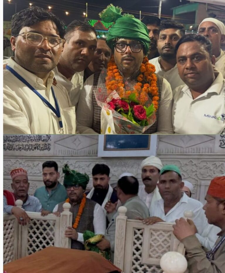 भाजपा अल्पसंख्यक मोर्चा के नवनियुक्त राष्ट्रीय अध्यक्ष ने साबिर पाक की दरगाह में पहुंचकर मांगी अमनो-शांति की दुआएं,पेश किए चादर व अकीदत के फूल